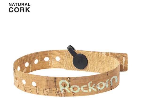 Bæredygtigt festival armbånd i kork med justerbar længde